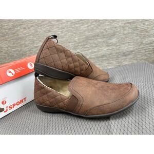 J Sport Lisa Casual Slip On Memory Foam Shoes Womens Size 7 Brown S5LSA34 NEW